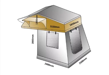 roof top tent dimensions 1.8m