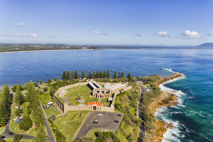 Aerial view of Trial bay gaol