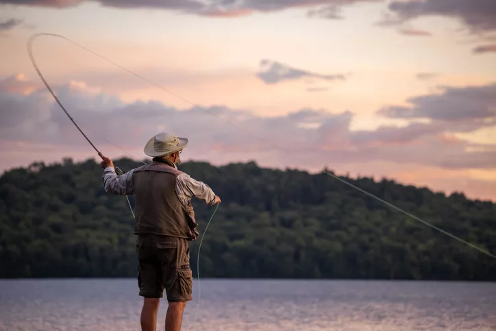 Man fishing in Kimberley