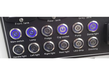 Austrack Round Blue Control Panel Buttons - LARGE
